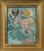 PASTEL - Vase of Flowers by Ca