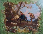 PASTORAL SCENE WITH SHEPHERDS