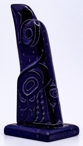 Pat Dixon Argillite Raven Smal