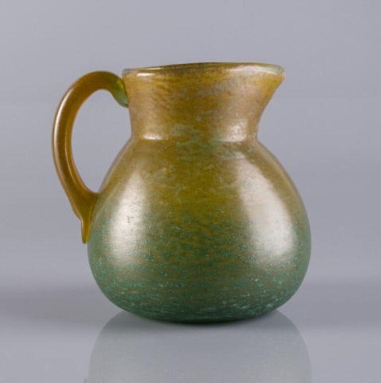 PâTE DE VERRE GLASS PITCHER BY