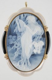 PATE SUR PATE CAMEO 14K GOLD M