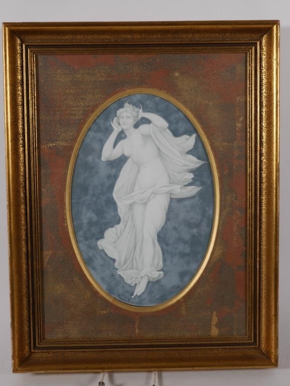 PATE-SUR-PATE PORCELAIN PLAQUE,