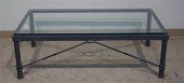 PATINATED ALUMINUM GLASS INSET