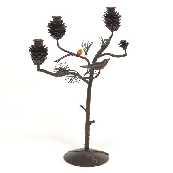 PATINATED AND COLD PAINTED METAL