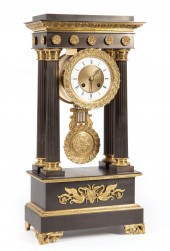 PATINATED AND GILT BRONZE PORT