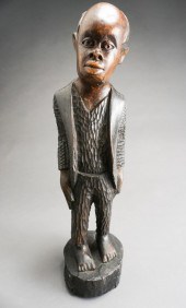 PATINATED AND PARTIALLY EBONIZ