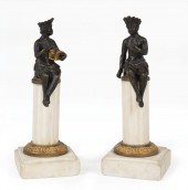 PATINATED BRONZE ALLEGORICAL F