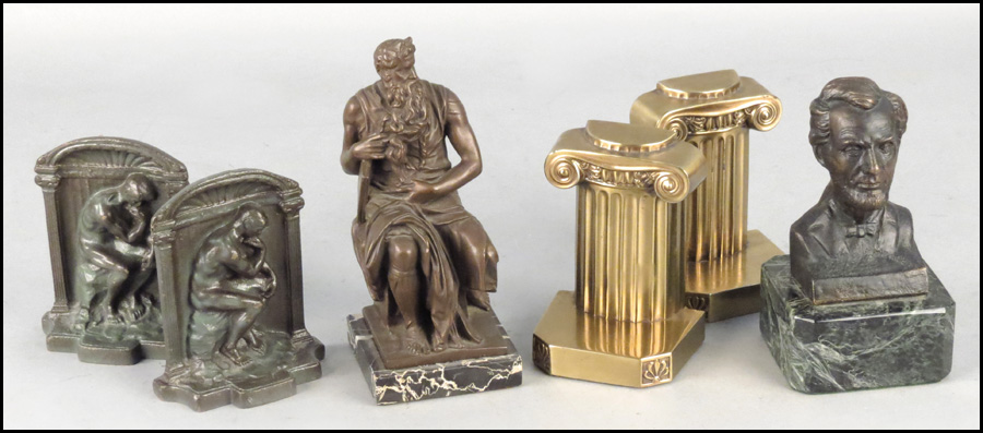 PATINATED BRONZE BUST OF ABRAHAM