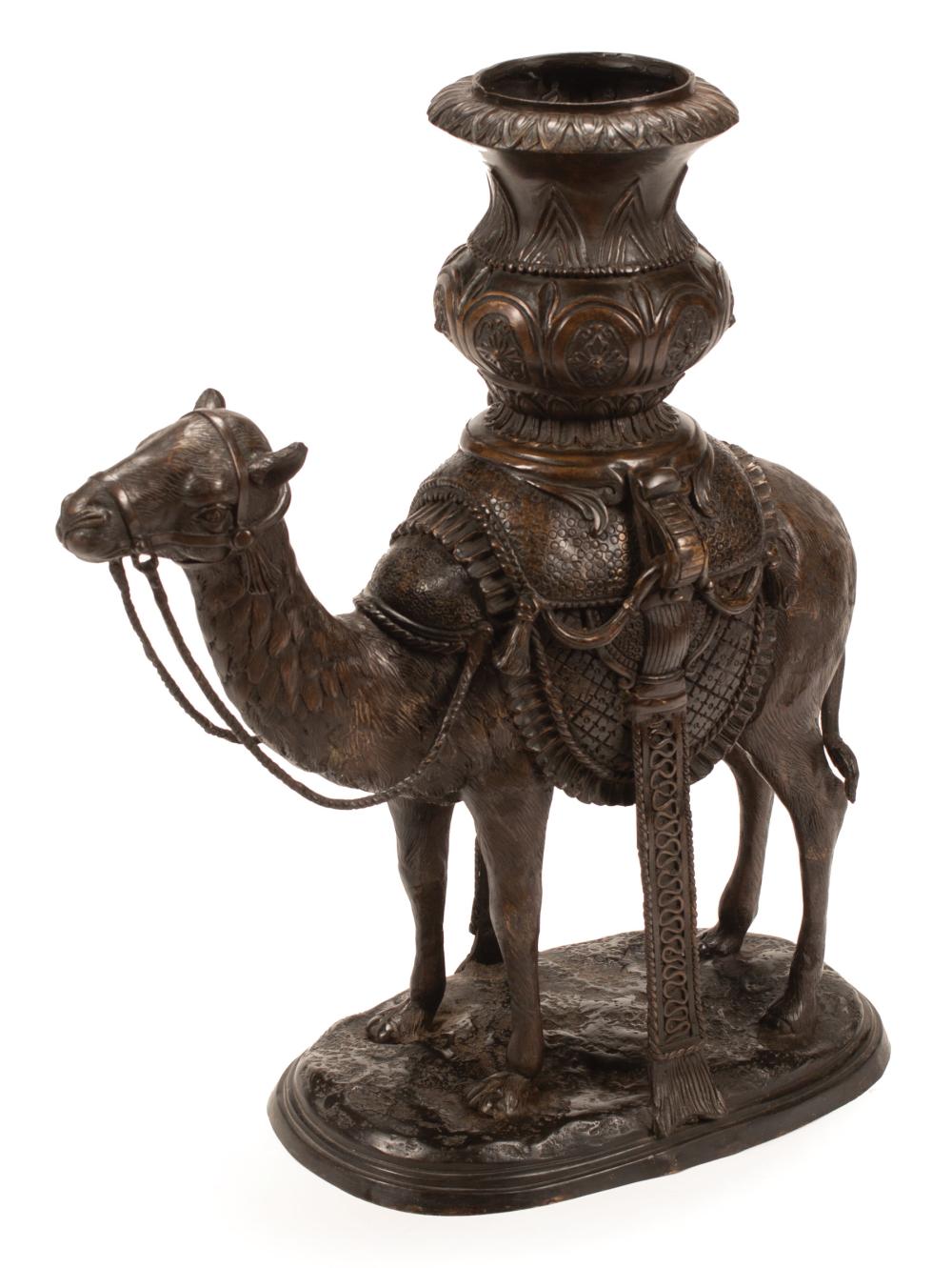 PATINATED BRONZE CAMEL