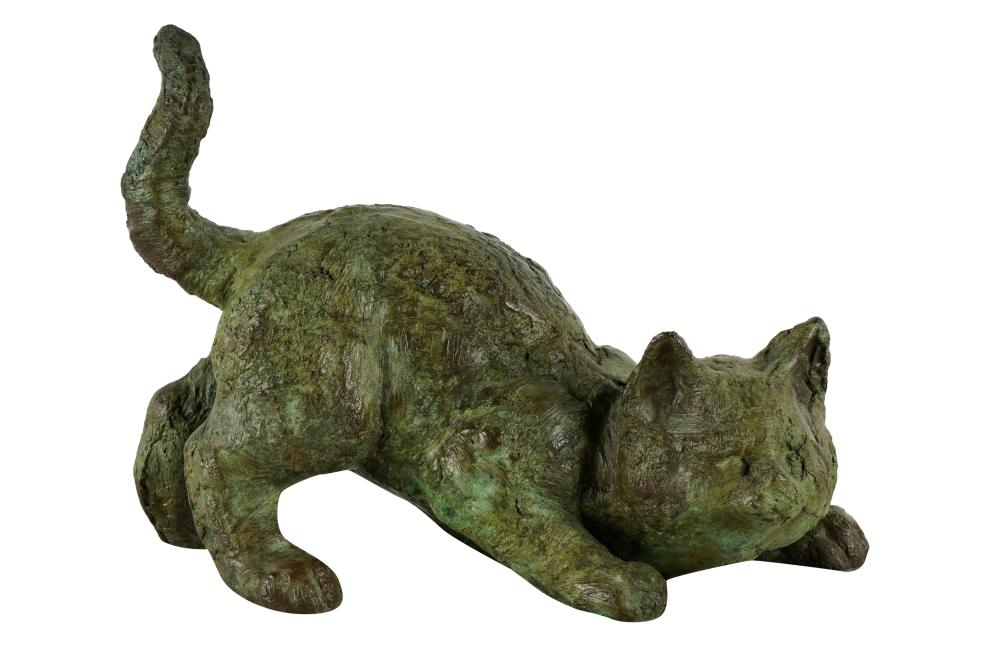 PATINATED BRONZE CATunsigned