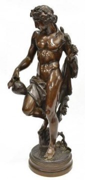 PATINATED BRONZE CLASSICAL MAL