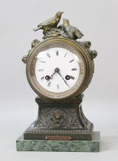 PATINATED BRONZE CLOCK AFTER A