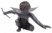 PATINATED BRONZE CROUCHING CUP