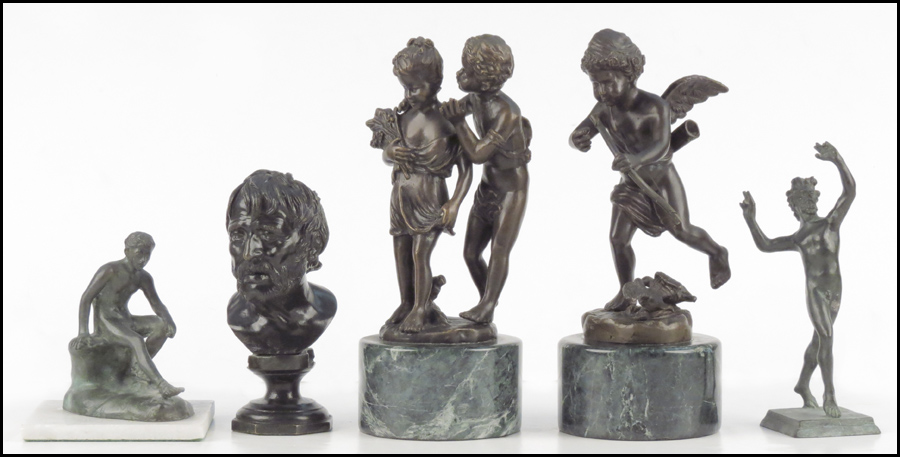 PATINATED BRONZE CUPID AFTER