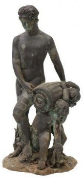 PATINATED BRONZE DIONYSUS GARD