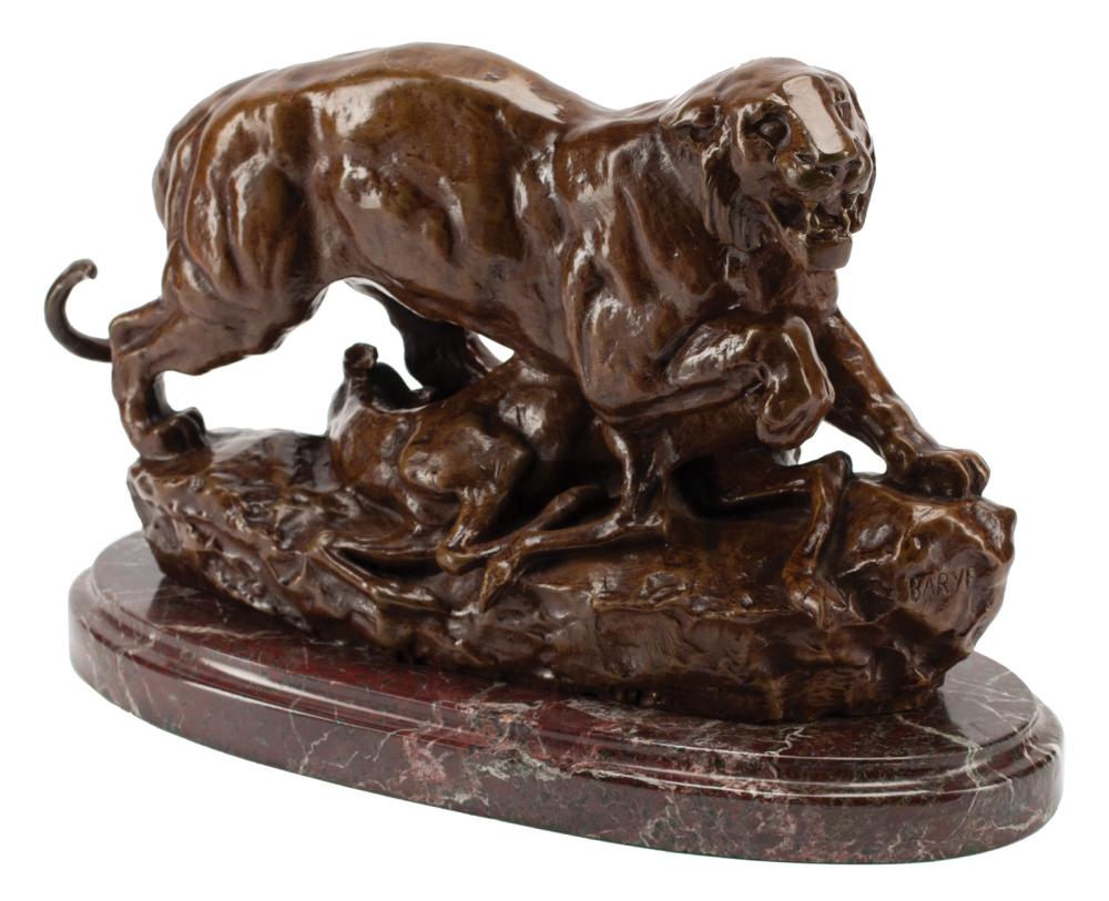 PATINATED BRONZE FIGURAL