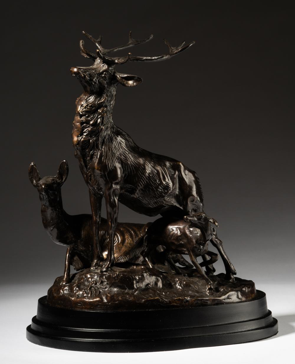 PATINATED BRONZE FIGURAL