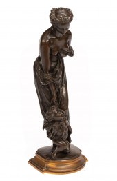 PATINATED BRONZE FIGURE OF APH