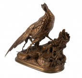 PATINATED BRONZE FIGURE OF "FA