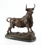 PATINATED BRONZE FIGURE OF "LE