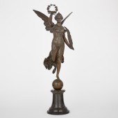Patinated Bronze Figure of Nik