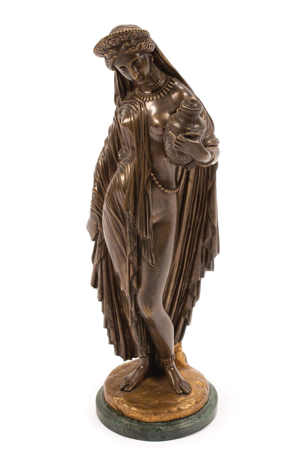 PATINATED BRONZE FIGURE OF