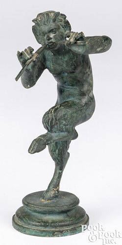 PATINATED BRONZE FIGURE OF