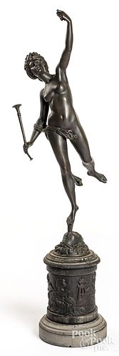 PATINATED BRONZE GODDESSPatinated