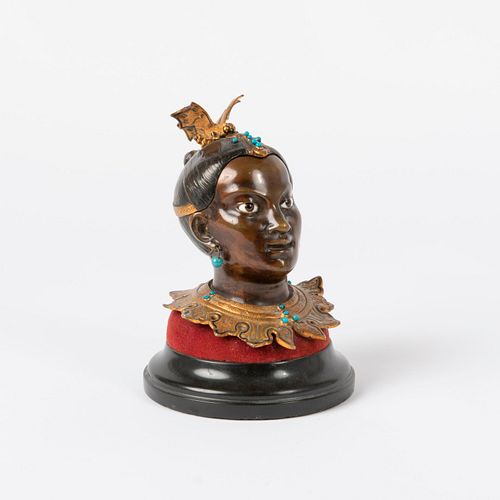 PATINATED BRONZE HINGED CIGAR
