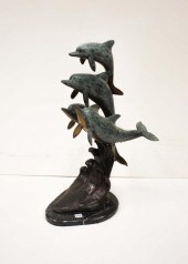 PATINATED BRONZE MARINE WILDLI
