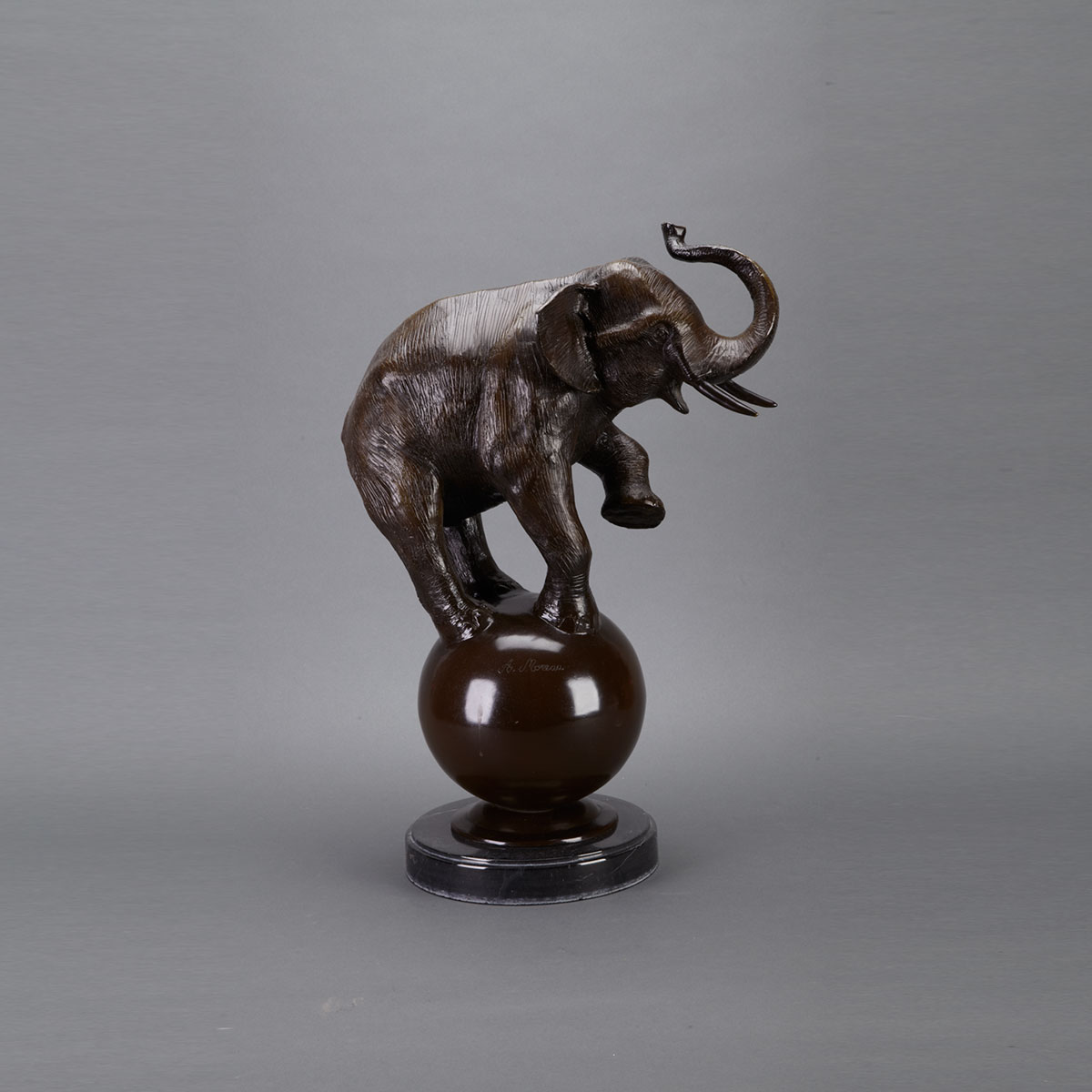Patinated Bronze Model of a