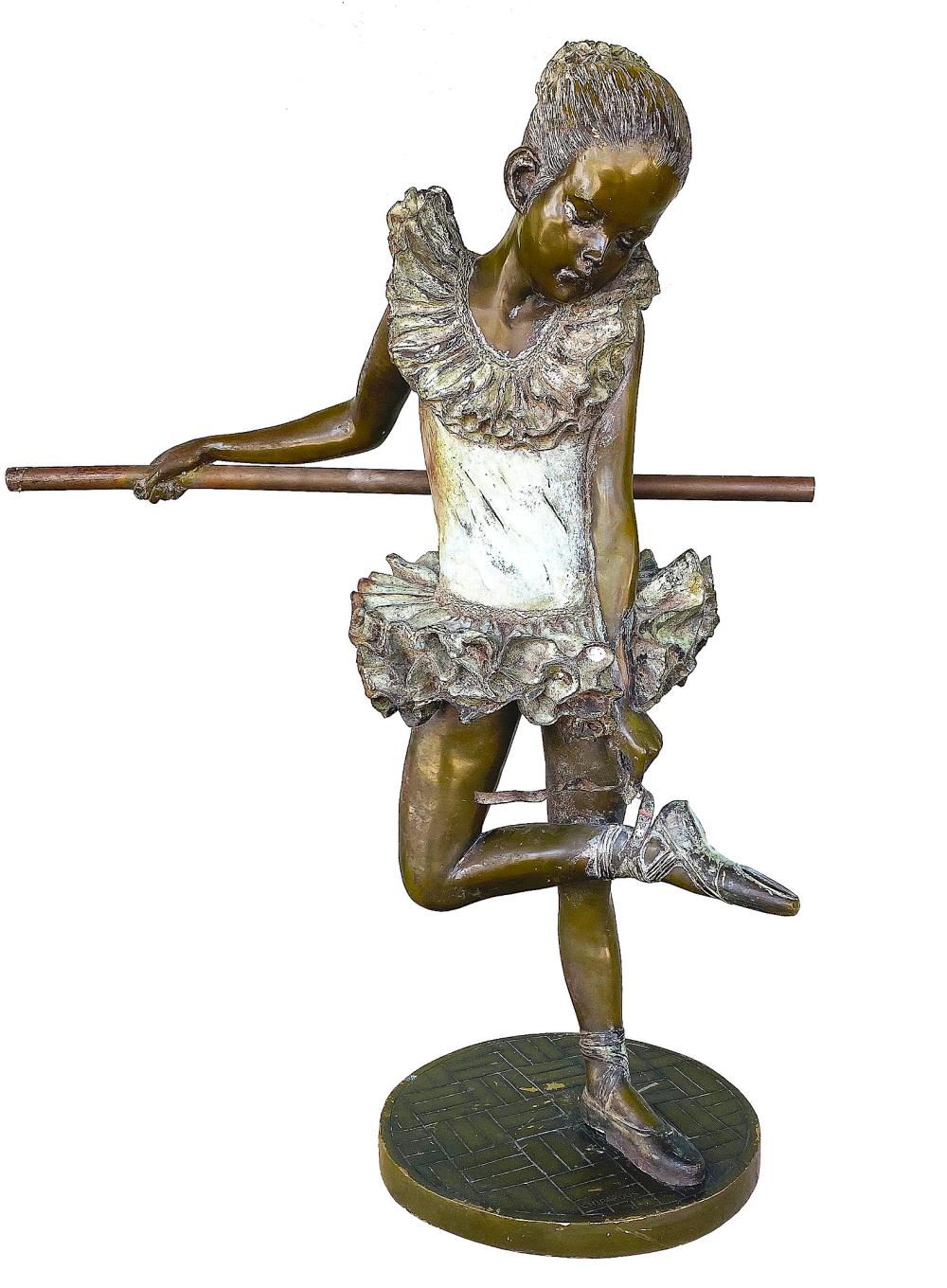 PATINATED BRONZE OF A