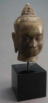 PATINATED BRONZE PARTIAL BUST