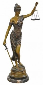 PATINATED BRONZE SCULPTURE, BL