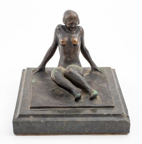 PATINATED BRONZE SCULPTURE