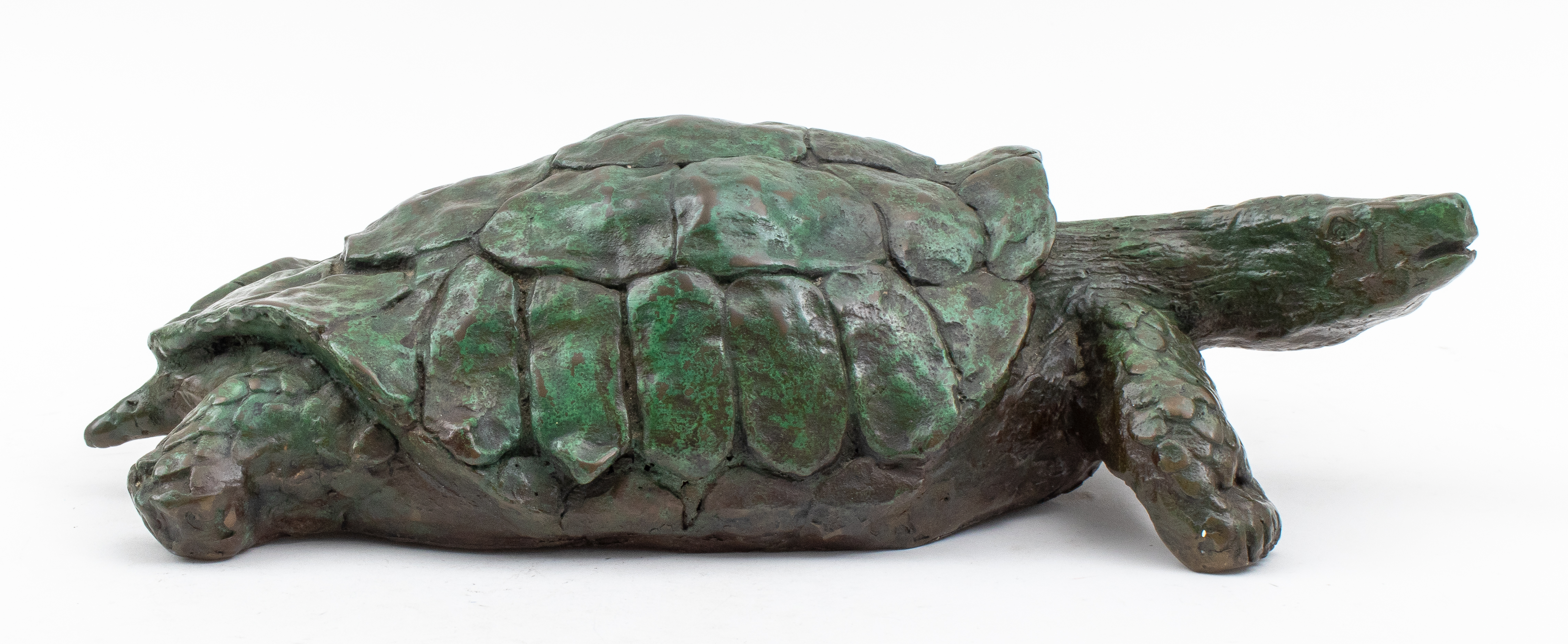 PATINATED BRONZE SCULPTURE OF A