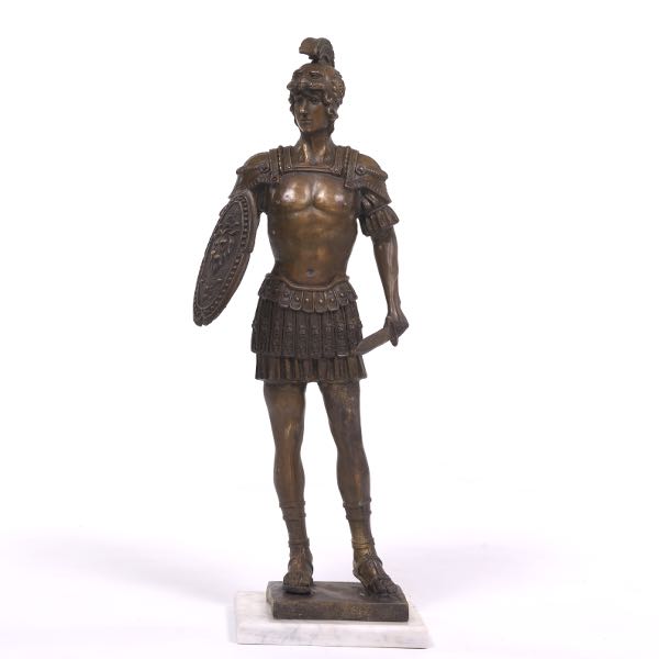 PATINATED BRONZE SCULPTURE OF