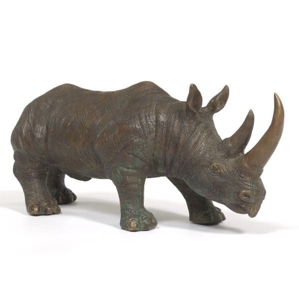 PATINATED BRONZE SCULPTURE OF BLACK