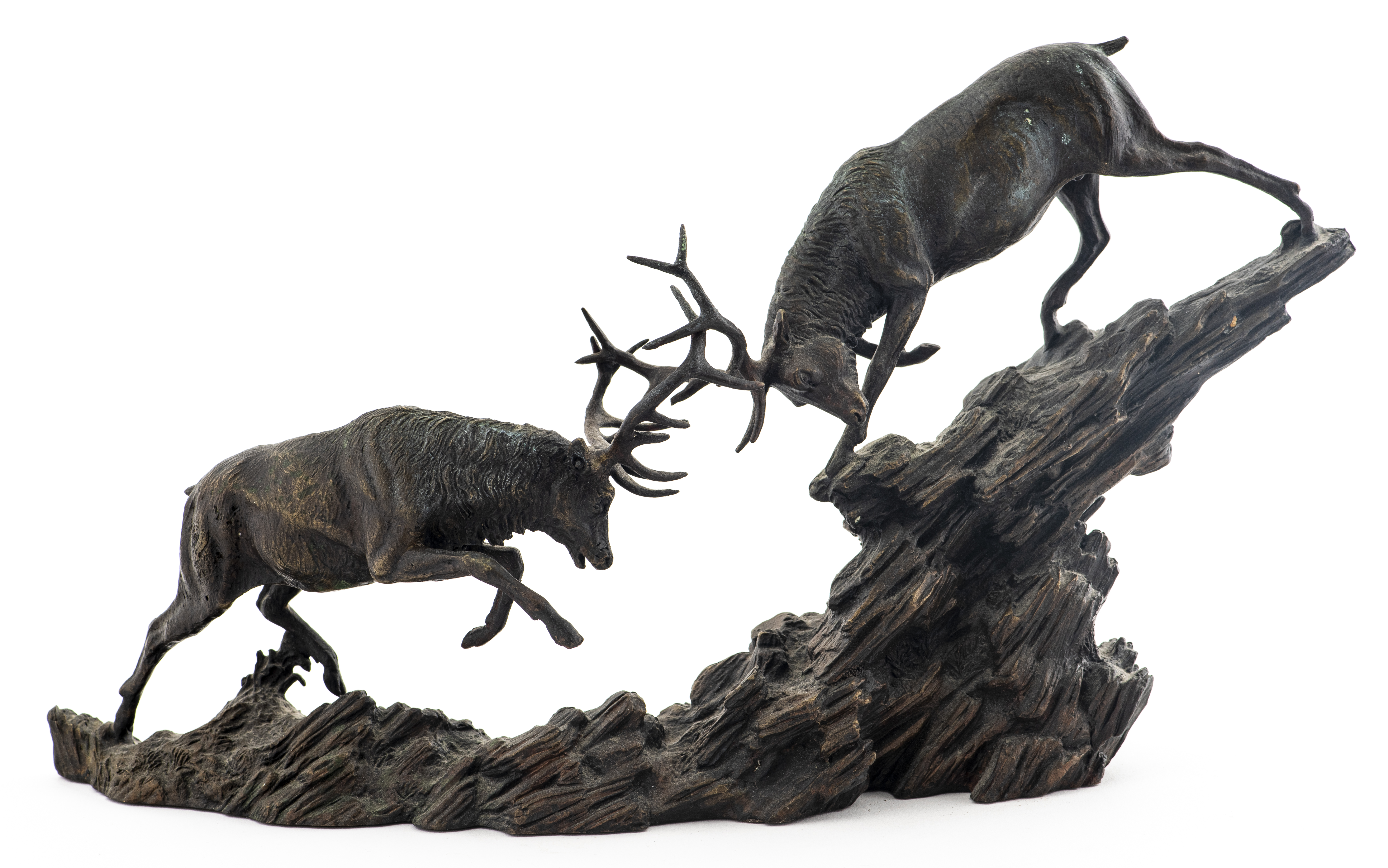 PATINATED BRONZE SCULPTURE OF