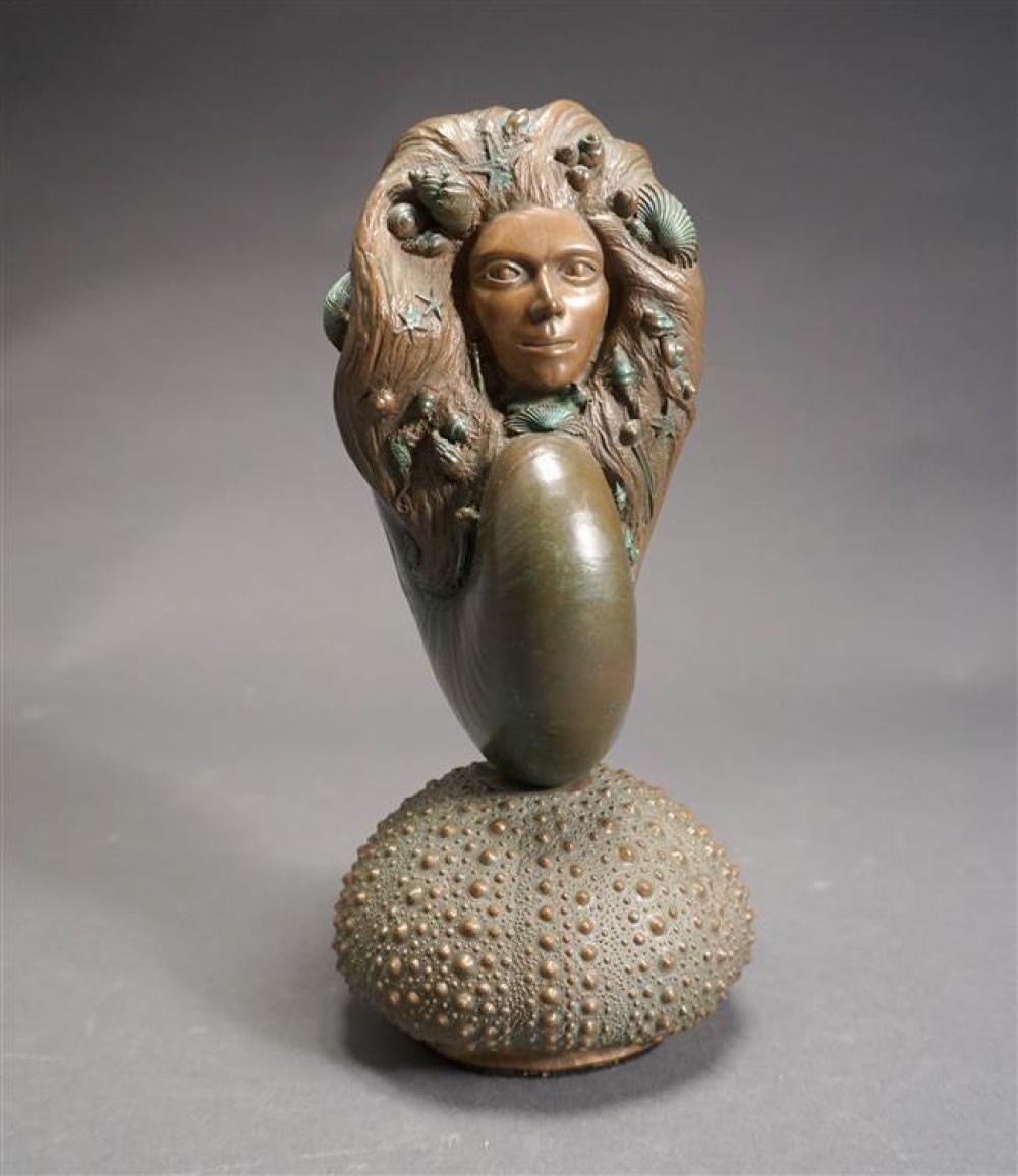 PATINATED BRONZE SCULPTURE OF