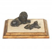 PATINATED BRONZE SCULPTURE OF