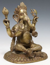 PATINATED BRONZE SCULPTURE OF