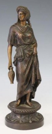 PATINATED BRONZE SCULPTURE REB