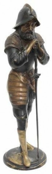 PATINATED BRONZE SPANISH CONQU