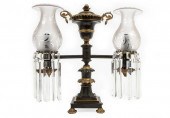 PATINATED BRONZE TWO-LIGHT ARG