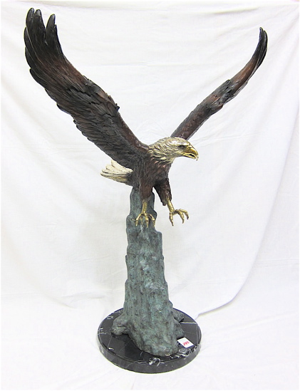 PATINATED BRONZE WILDLIFE SCULPTURE
