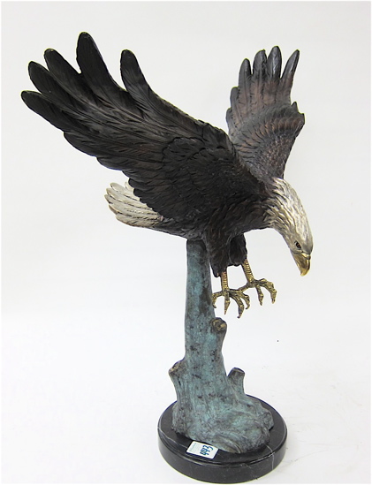 PATINATED BRONZE WILDLIFE SCULPTURE