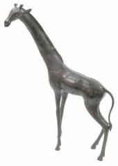 PATINATED BRONZE WILDLIFE SCUL