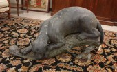 PATINATED BRONZE WILDLIFE SCUL