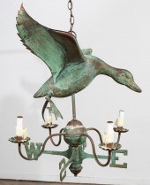PATINATED DUCK WEATHERVANE 4 L